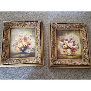 Victorian Floral Framed Photos